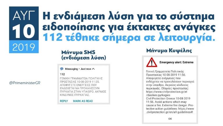 Μητσοτάκης: Μέσα σε ένα μήνα θέσαμε σε λειτουργία την ενδιάμεση λύση για το σύστημα 112