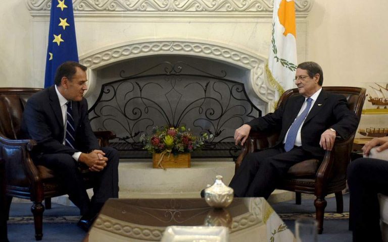 Κύπρος: Με τον Νίκο Αναστασιάδη συναντήθηκε ο υπουργός Εθνικής Αμυνας Νίκος Παναγιωτόπουλος