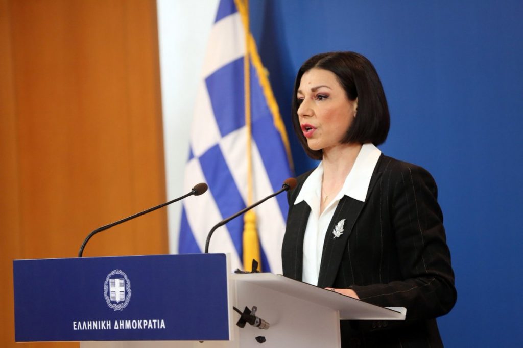 Η αναπληρώτρια κυβερνητική εκπρόσωπος Αριστοτελία Πελώνη