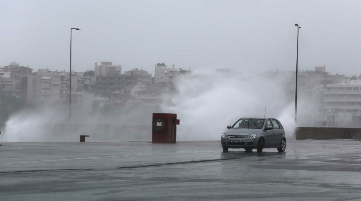 Θεσσαλονίκη παραλία κακοκαιρία