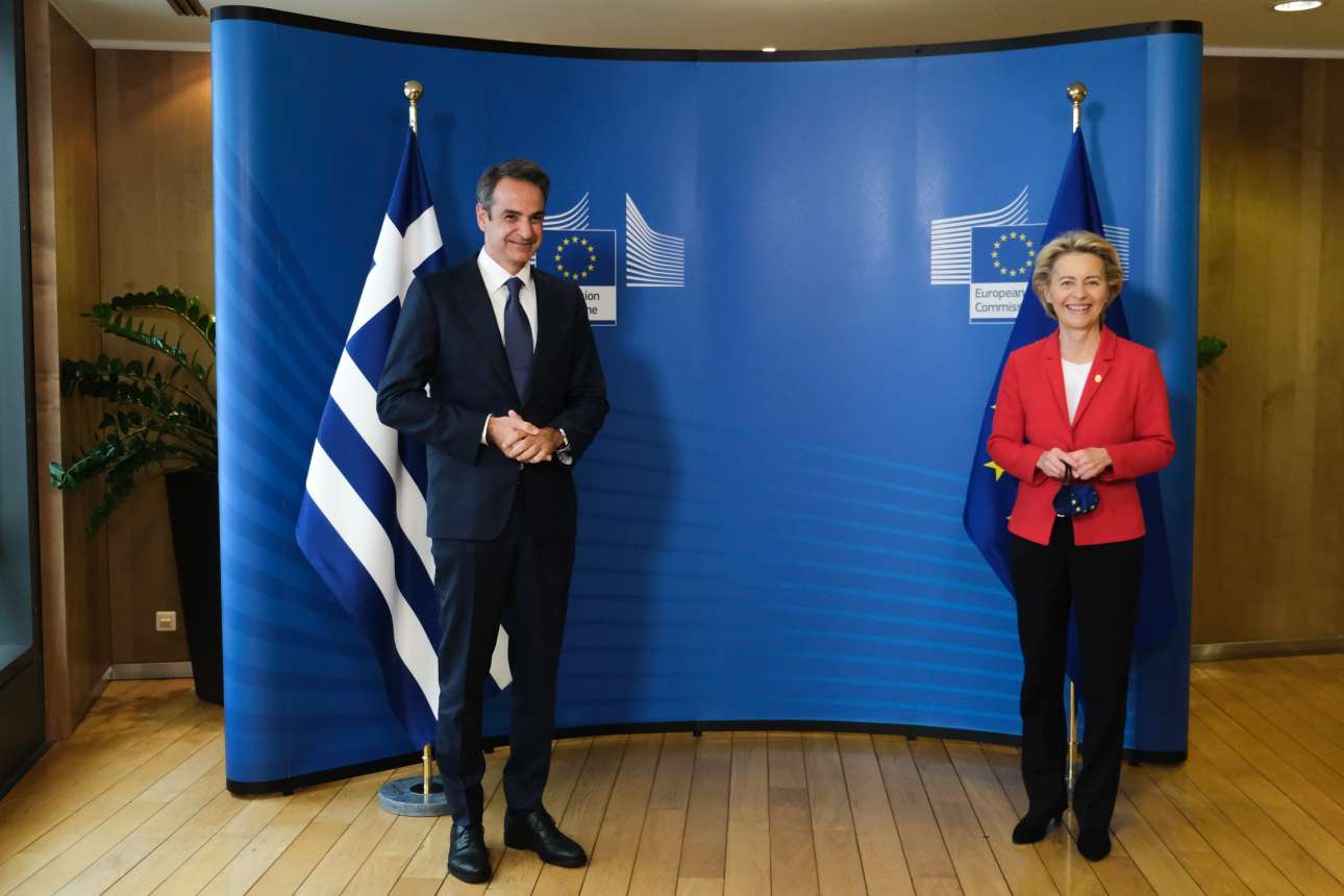Μητσοτάκης- ντερ Λάιεν φωτογραφία