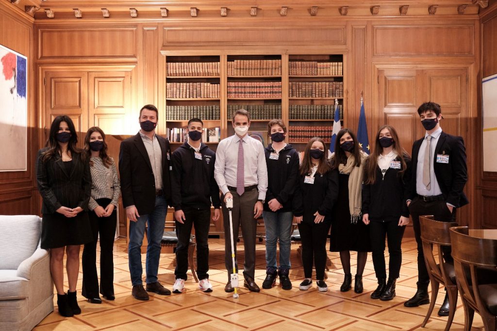 Τα «χρυσά παιδιά» της Ολυμπιάδας Ρομποτικής στο Μαξίμου Κυριάκος Μητσοτάκης διεθνής Ολυμπιάδα Ρομποτικής