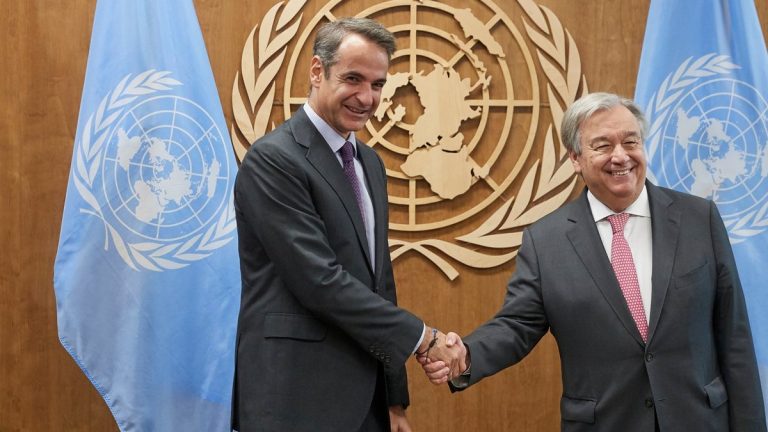 Μητσοτάκης σε Γκουτέρες: Μοναδικό πλαίσιο για λύση στο Κυπριακό τα ψηφίσματα του ΟΗΕ Μητσοτάκης